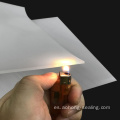 Lámina de junta de goma de silicona transparente